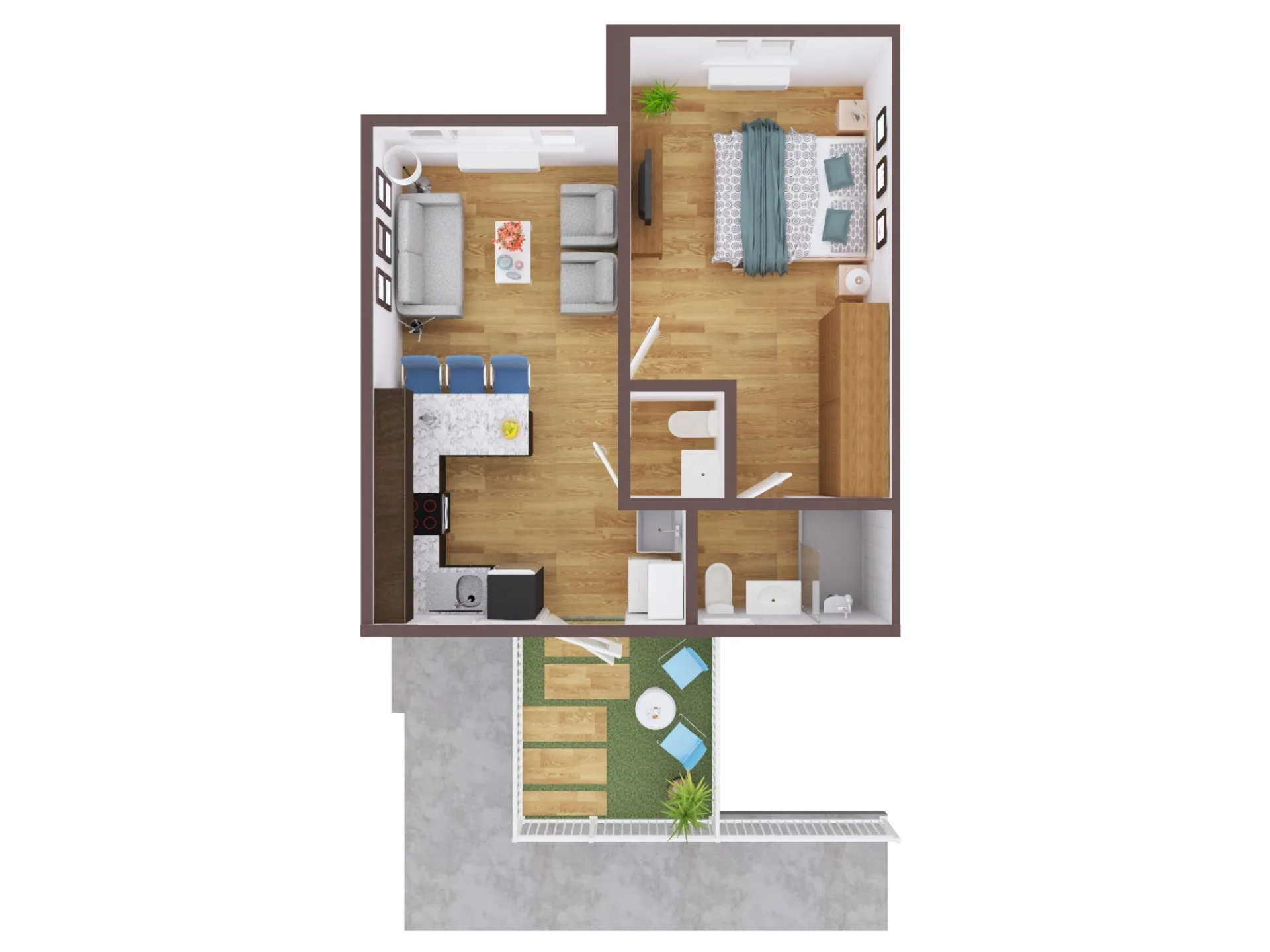 Caribbean Town - Punta Cana - 1BR 1.5BA