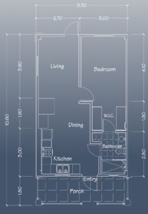 Floor plan of Caribbean Town - St. John I - Townhouse