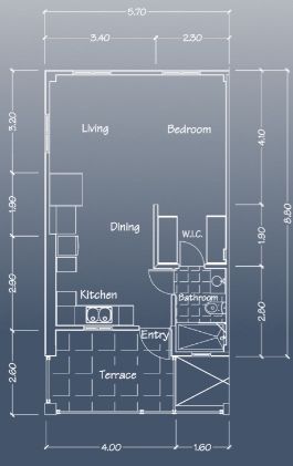 Floor plan of Caribbean Town - St. John II - Townhouse