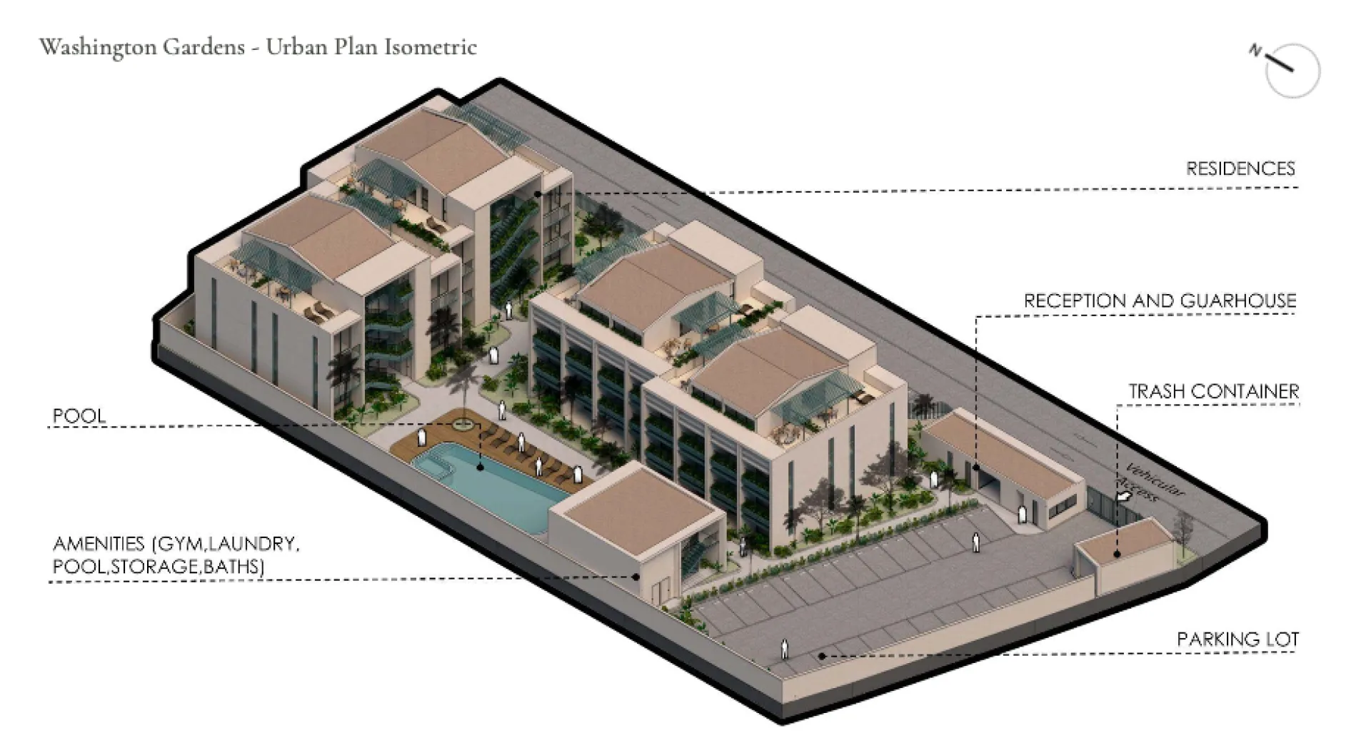 Condominium for Sale in Palm Beach, Aruba - Washington Gardens - 2 Bedrooms | 2 Bathrooms, photo 6 of 8