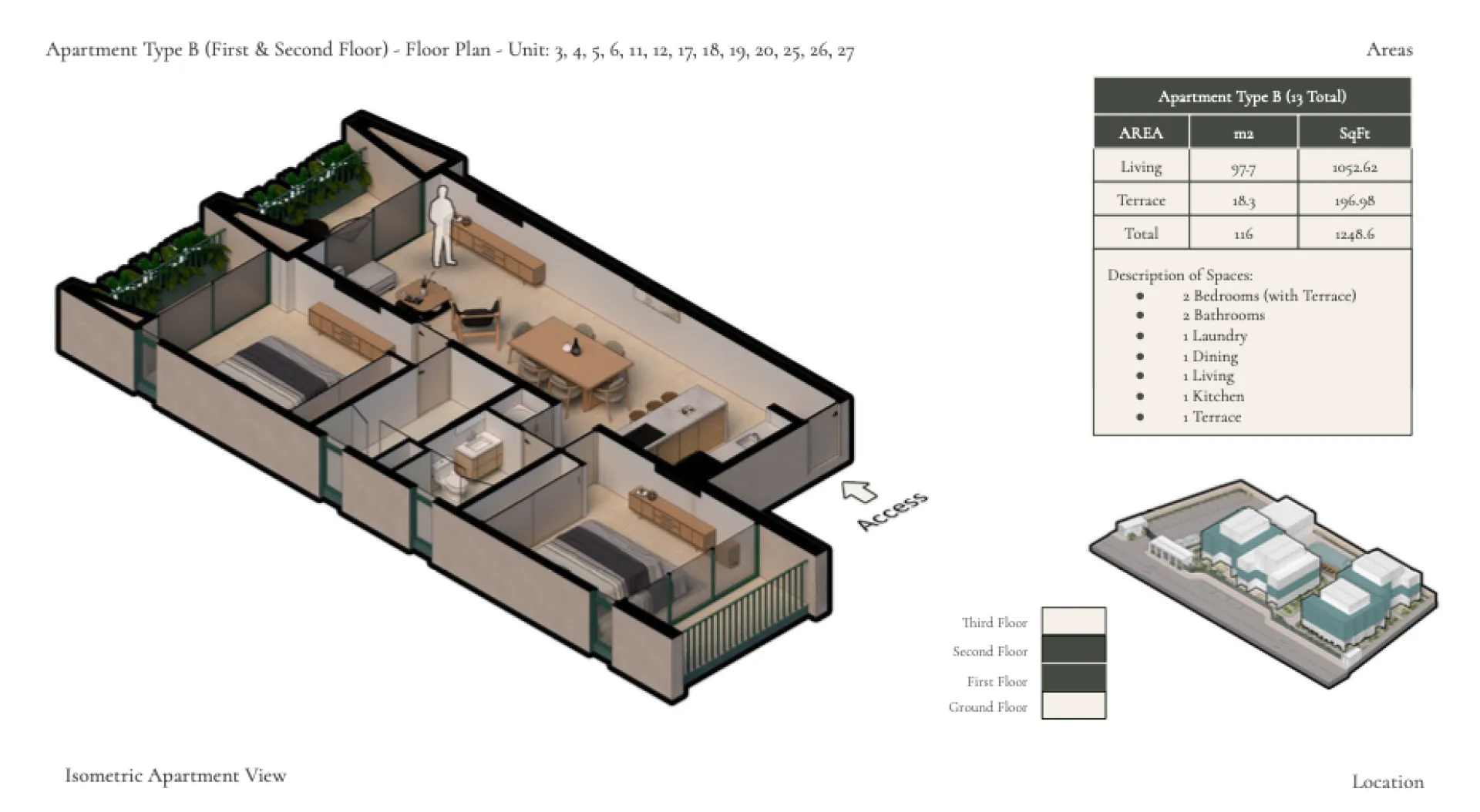 Washington Gardens - 2 Bedrooms | 2 Bathrooms with Large Terrace, photo 8 of 9