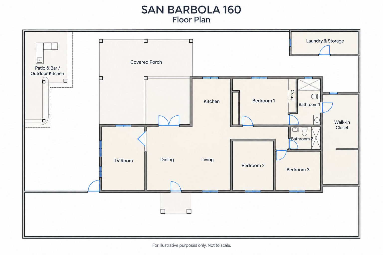 Floor plan - San Barbola Residence 160